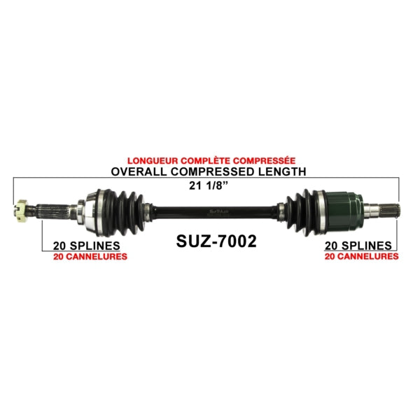TrakMotive Complete Axle Fits Suzuki-TrakMotive-Elevate