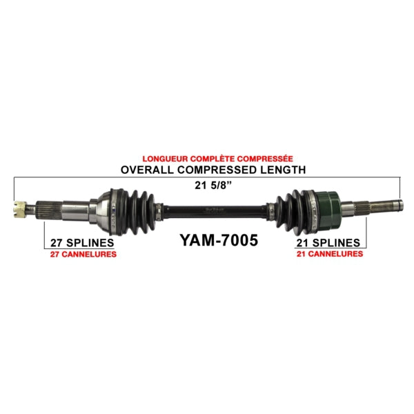 TrakMotive Complete Axle Fits Yamaha-TrakMotive-Elevate
