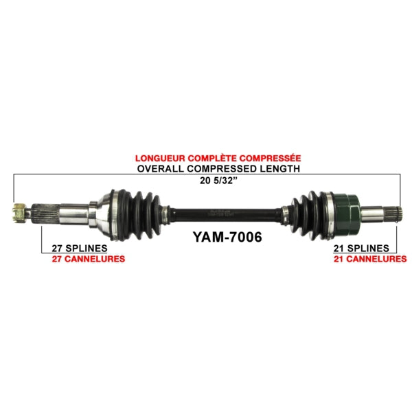 TrakMotive Complete Axle Fits Yamaha-TrakMotive-Elevate