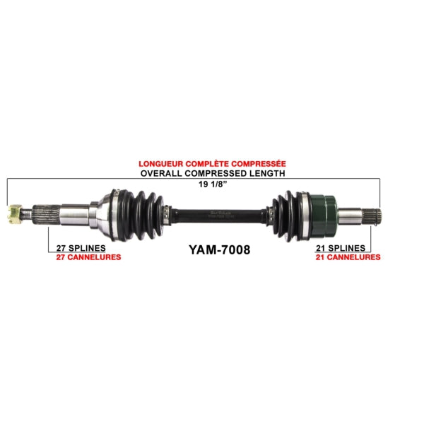 TrakMotive Complete Axle Fits Yamaha-TrakMotive-Elevate