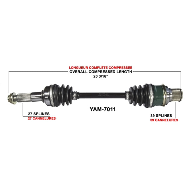 TrakMotive Complete Axle Fits Yamaha-TrakMotive-Elevate