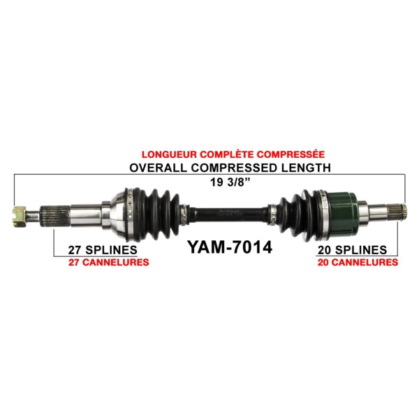 TrakMotive Complete Axle Fits Yamaha-TrakMotive-Elevate