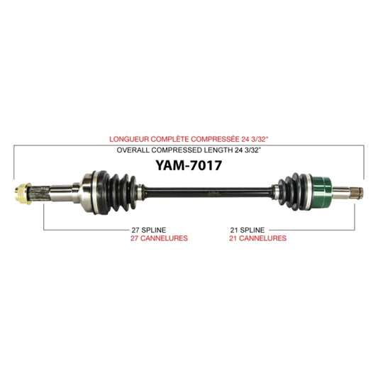 TrakMotive Complete Axle Fits Yamaha-TrakMotive-Elevate