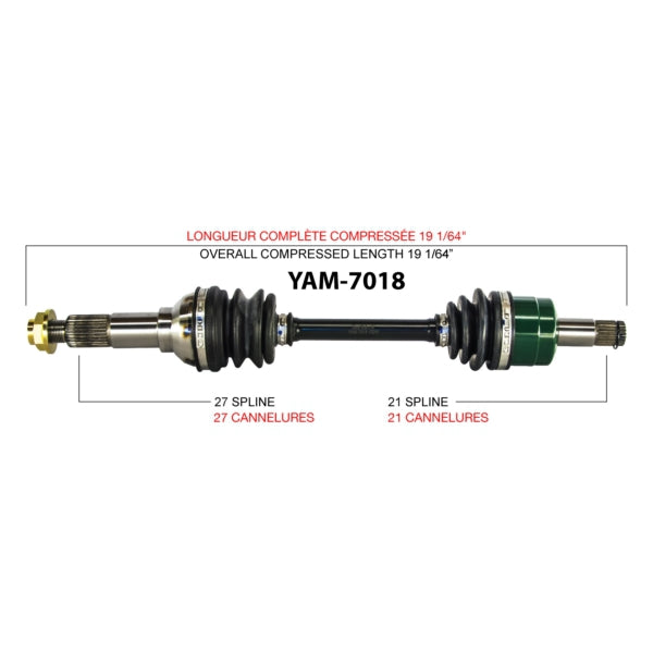 TrakMotive Complete Axle Fits Yamaha-TrakMotive-Elevate