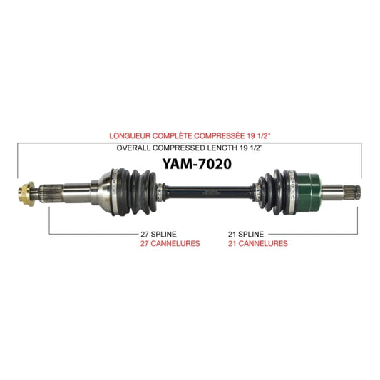 TrakMotive Complete Axle Fits Yamaha-TrakMotive-Elevate