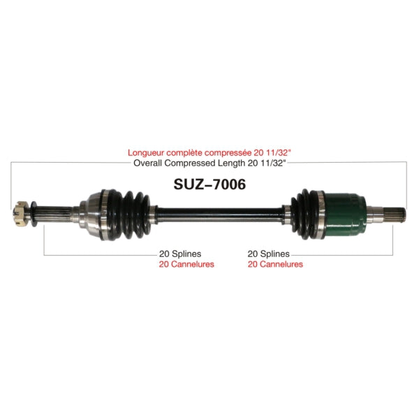 TrakMotive Complete Axle Fits Suzuki-TrakMotive-Elevate
