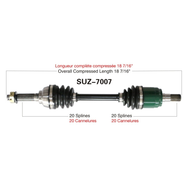 TrakMotive Complete Axle Fits Suzuki-TrakMotive-Elevate