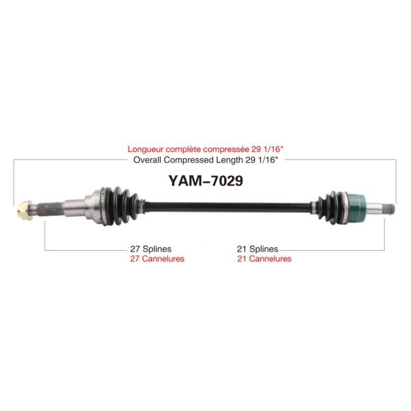 TrakMotive Complete Axle Fits Yamaha-TrakMotive-Elevate