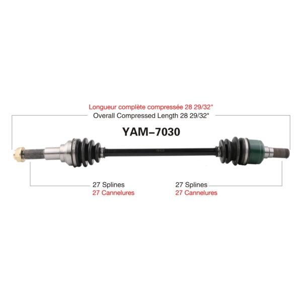 TrakMotive Complete Axle Fits Yamaha-TrakMotive-Elevate