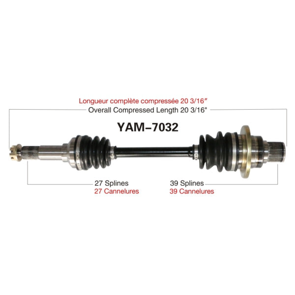 TrakMotive Complete Axle Fits Yamaha-TrakMotive-Elevate
