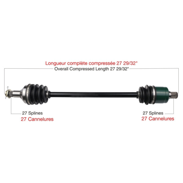 TrakMotive Complete Axle Fits Arctic cat-TrakMotive-Elevate