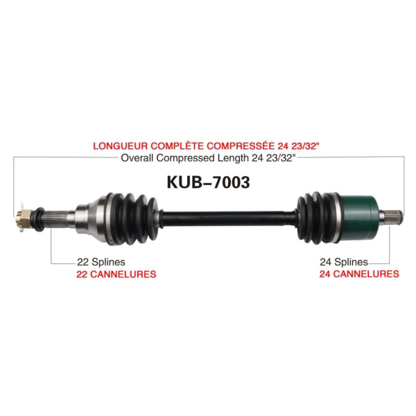 TrakMotive Complete Axle Fits Kubota-TrakMotive-Elevate