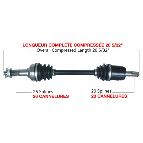 TrakMotive Complete Axle Fits Honda-TrakMotive-Elevate