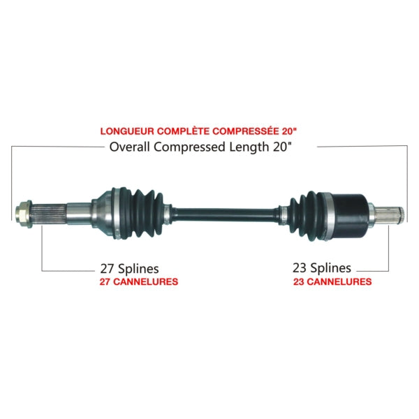 TrakMotive Complete Axle Fits Yamaha-TrakMotive-Elevate