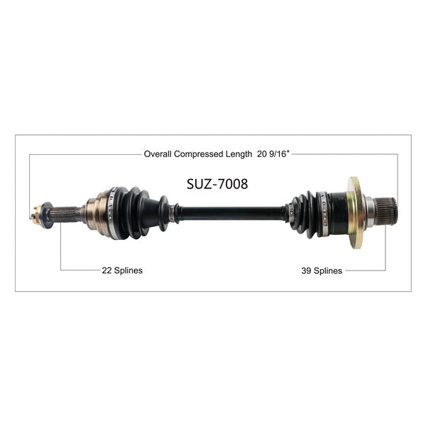 TrakMotive Complete Axle Fits Suzuki-TrakMotive-Elevate