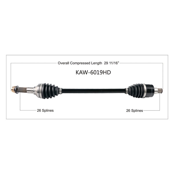 TrakMotive Complete HD Axle Fits Kawasaki-TrakMotive-Elevate