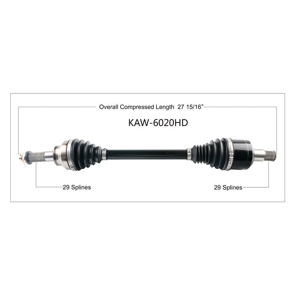 TrakMotive Complete HD Axle Fits Kawasaki-TrakMotive-Elevate