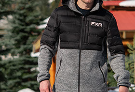 FXR Men's Excursion Lt Hybrid Quilted Hoodie