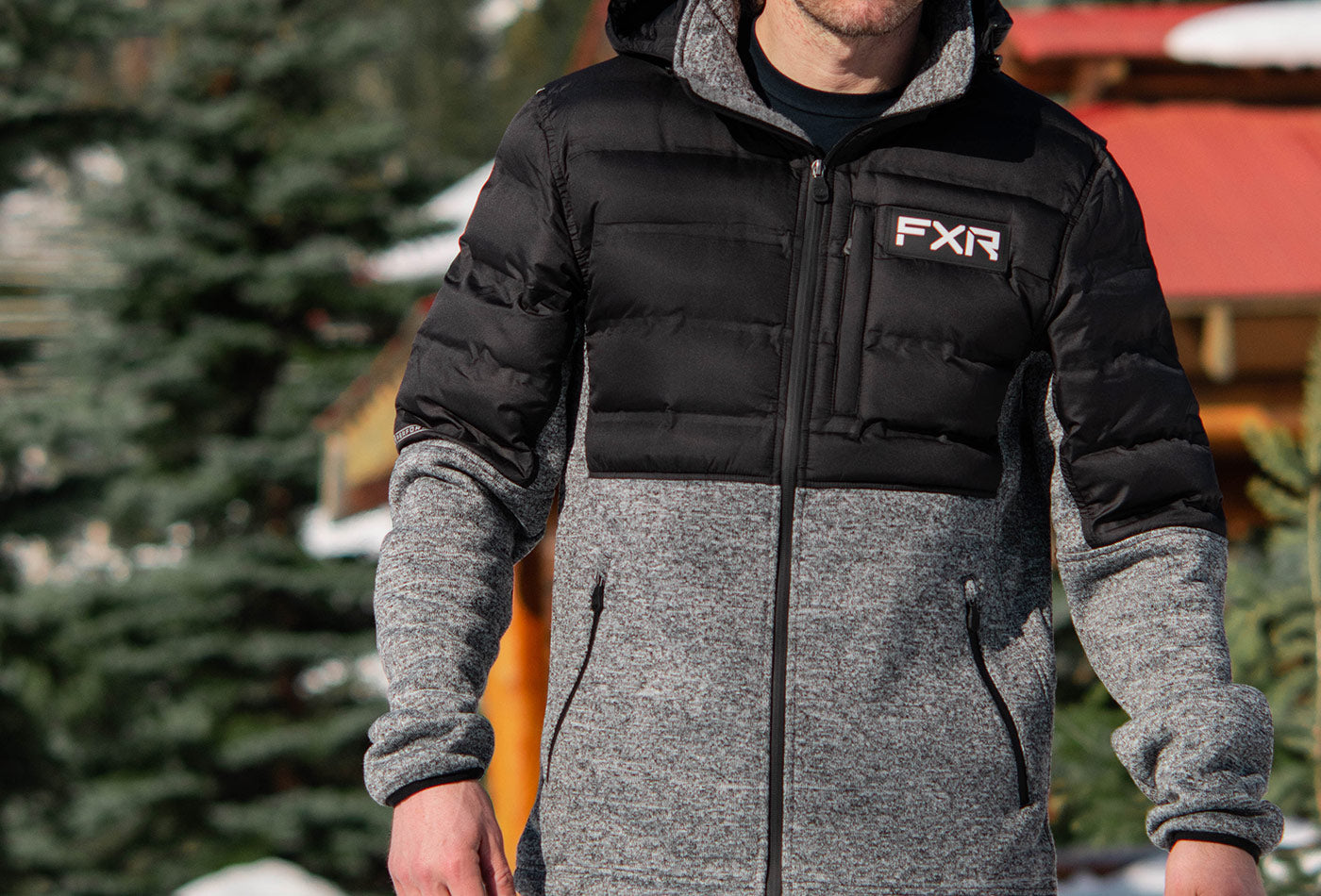 FXR Men's Excursion Lt Hybrid Quilted Hoodie