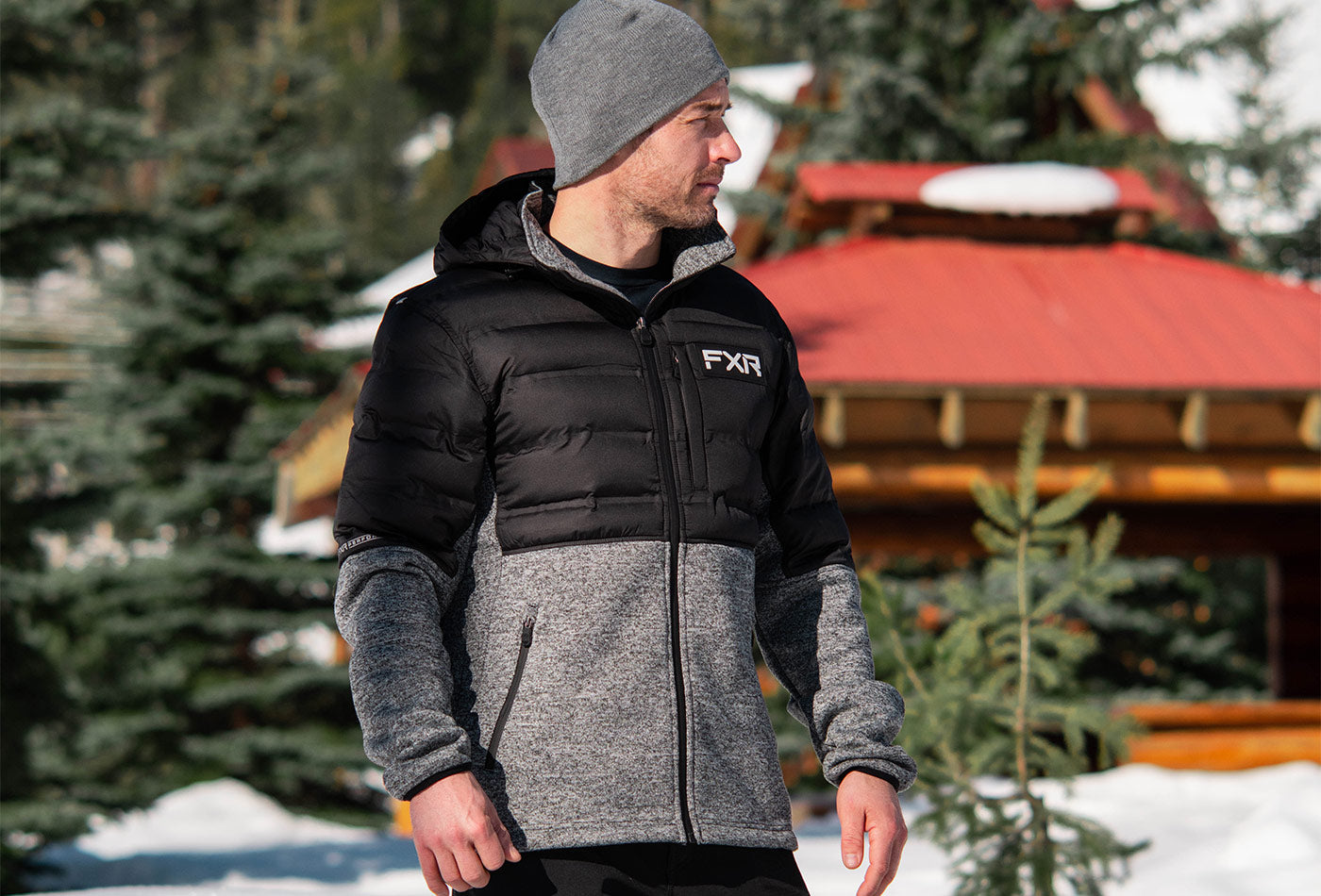 FXR Men's Excursion Lt Hybrid Quilted Hoodie