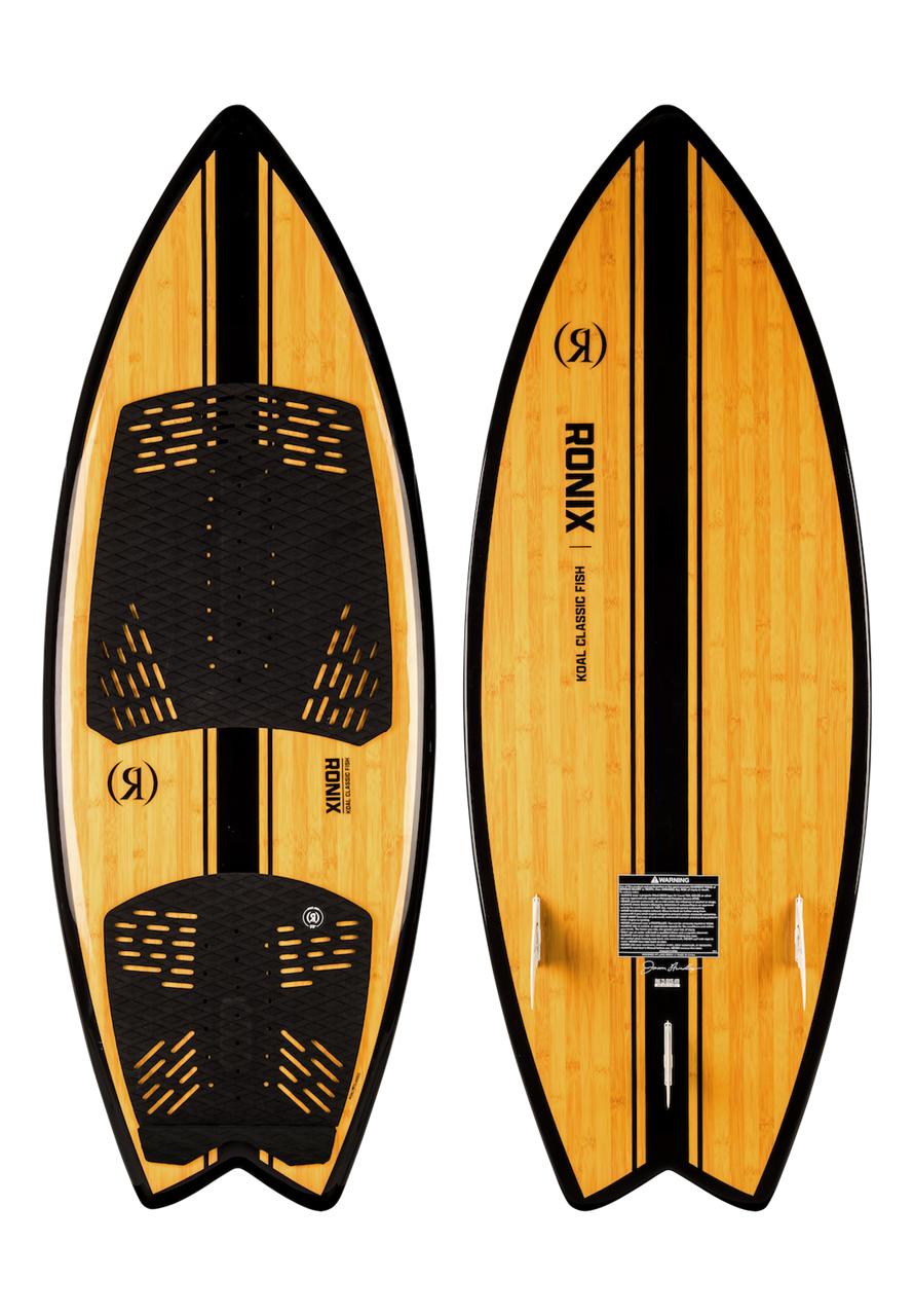 2025 RONIX Koal Classic - Fish Wakesurf - Glossy Black / Bamboo-SQ153N093406-Ronix-Elevate