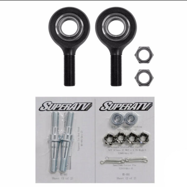 Super ATV Replacement Tie Rod End HD Inner, Outer-SuperATV-Elevate