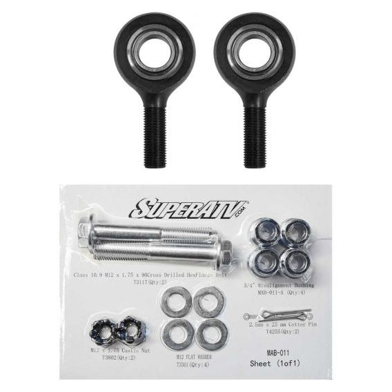 Super ATV Replacement Tie Rod End HD Inner, Outer-SuperATV-Elevate