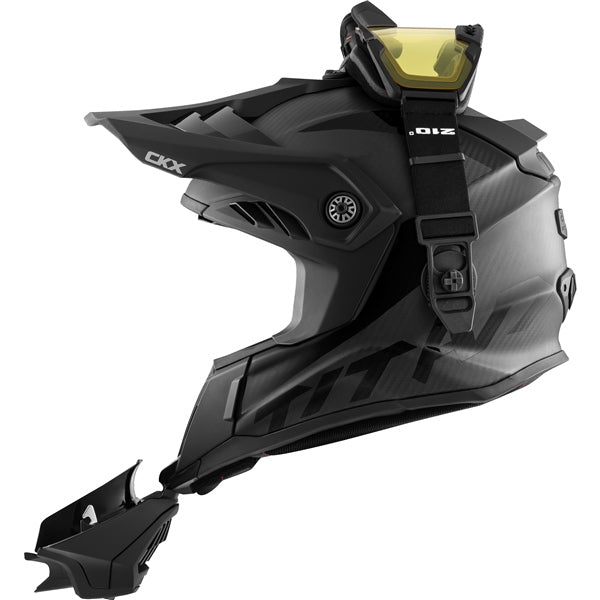 CKX Casque hors-piste Titan Air Flow, hiver solide - Lunettes 210° incluses