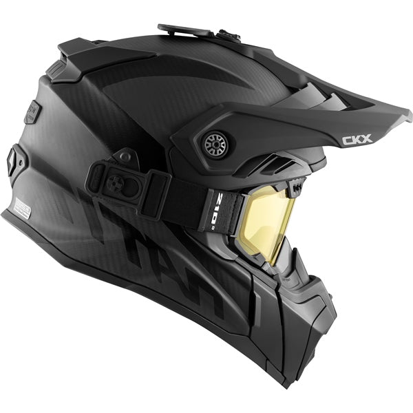 CKX Casque hors-piste Titan Air Flow, hiver solide - Lunettes 210° incluses