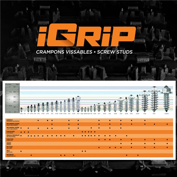 IGRIP Snow Studs ST25R 25 mm-IGrip-Elevate