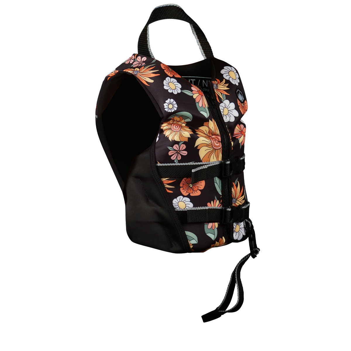 Liquid Force Dream Child Girl'S Vest Cga Black Flowers 33-55 Lbs