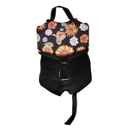 Liquid Force Dream Child Girl'S Vest Cga Black Flowers 33-55 Lbs