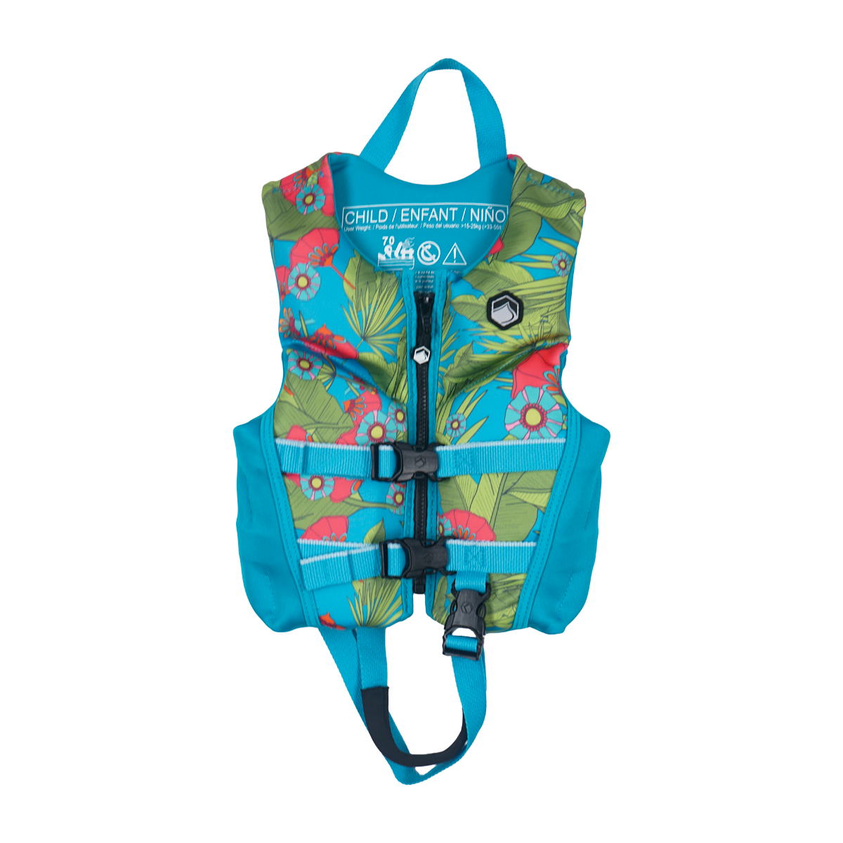 Liquid Force Dream Child Girl'S Vest Cga Black Flowers 33-55 Lbs