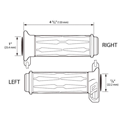 heated-grips-7/8"+1"-120mm-apollo