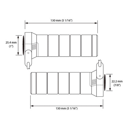heated-grip-titan-7/8"-1"-bk-koso