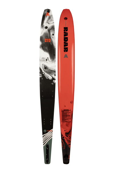 2025 Radar Graphite Senate Candy Red/Carbon Slalom