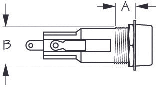 fuse-holder-w/push-in-cap