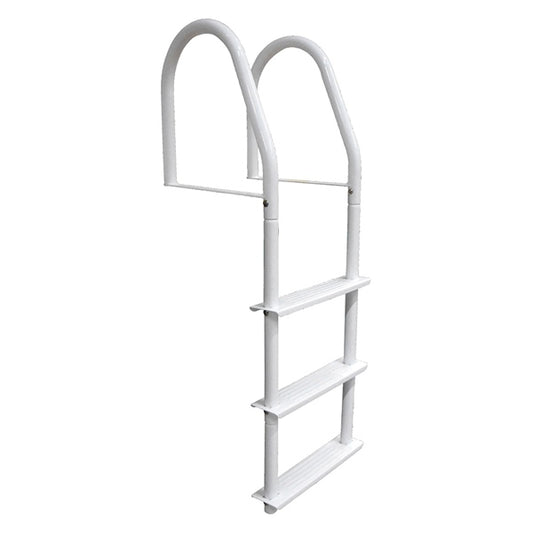 dock-ladder,-3-step,-c/w-hardware,white