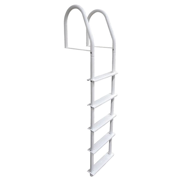 dock-ladder,5-step,,c/w-hardware,white