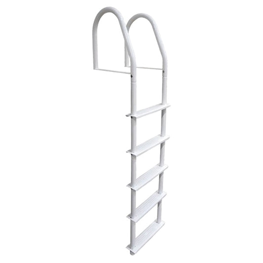 dock-ladder,5-step,,c/w-hardware,white