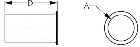 drain-tube-brass-1"x-2-7/8"