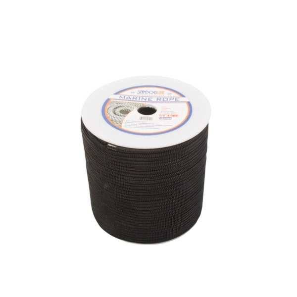 dble-braided-nylon-1/4"x600----black