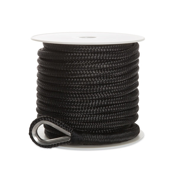 Kimpex Double Braid Anchor Line 100' - 1/2" - Nylon - Double Braided