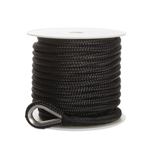 Kimpex Double Braid Anchor Line 100' - 1/2" - Nylon - Double Braided