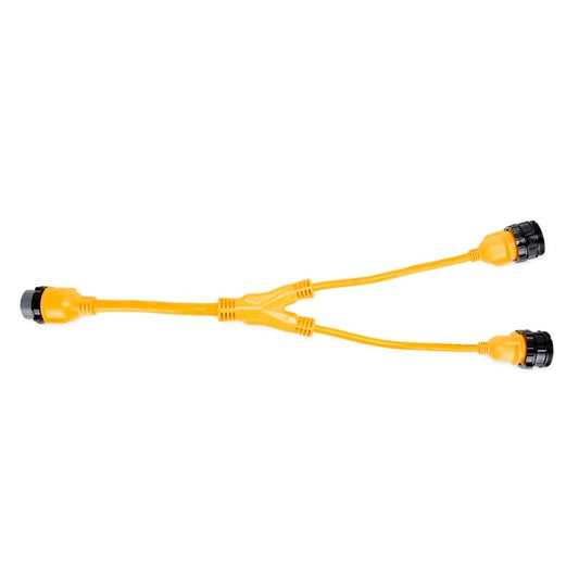 Camco PowerGrip Marine – Y Adapters- 50-Amp Locking/2 X 30AF
