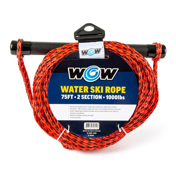 WOW 75' 2-Section Watersports Rope Tow rope