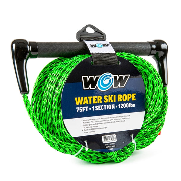 WOW 75' 1 Section Tow Rope with Rubber Handle Tow rope
