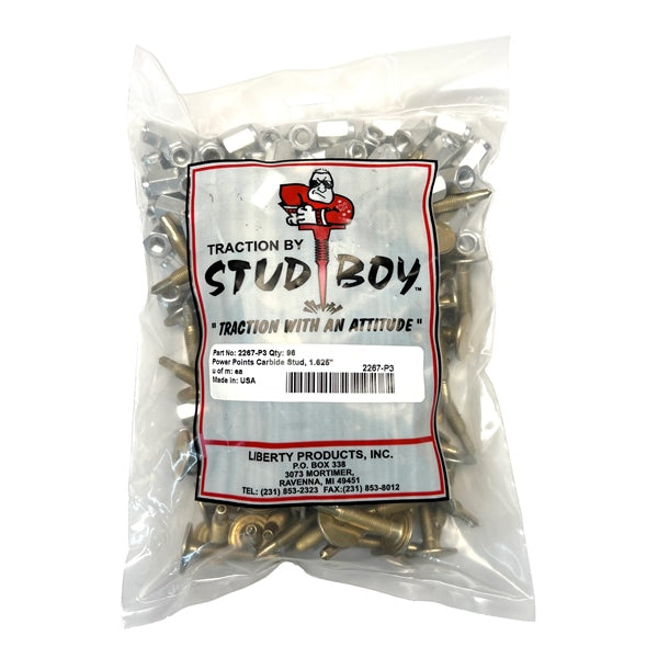 Stud Boy Power Point Push-Through Snow Stud 1.625"