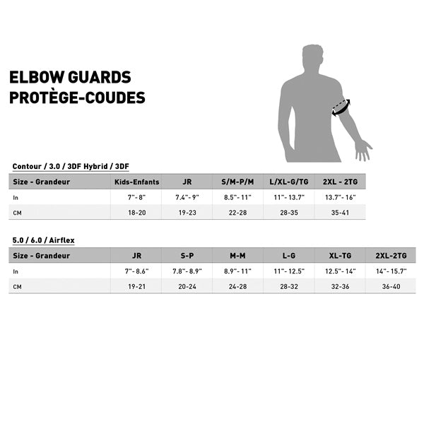 elbow-guard-3df-5.0-jr-wh/bk