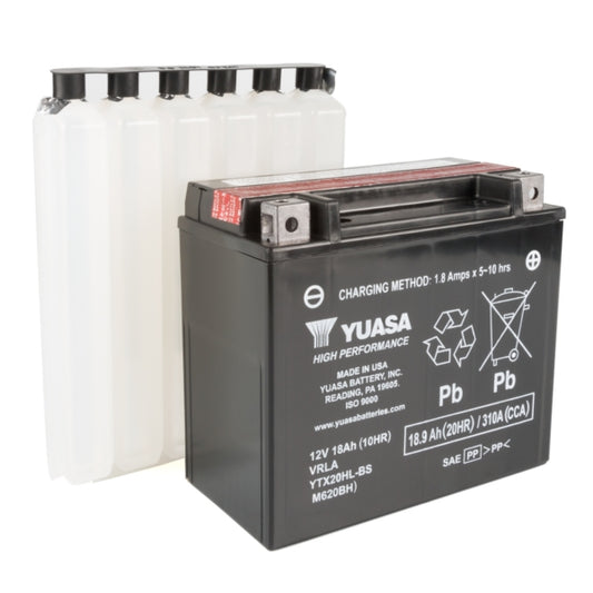 Batterie Yuasa sans entretien AGM haute performance YTX20HL-BS